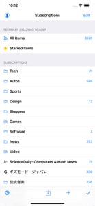 Feeddler RSS Reader Pro screenshot #1 for iPhone