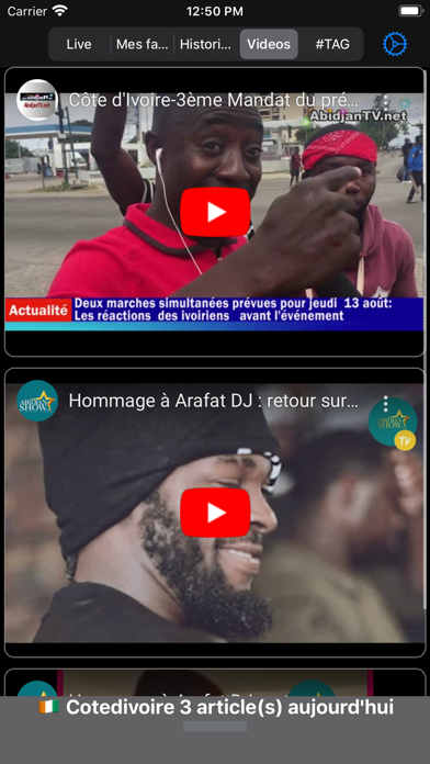 Screenshot #1 pour Actu Côte d'ivoire, Afrique