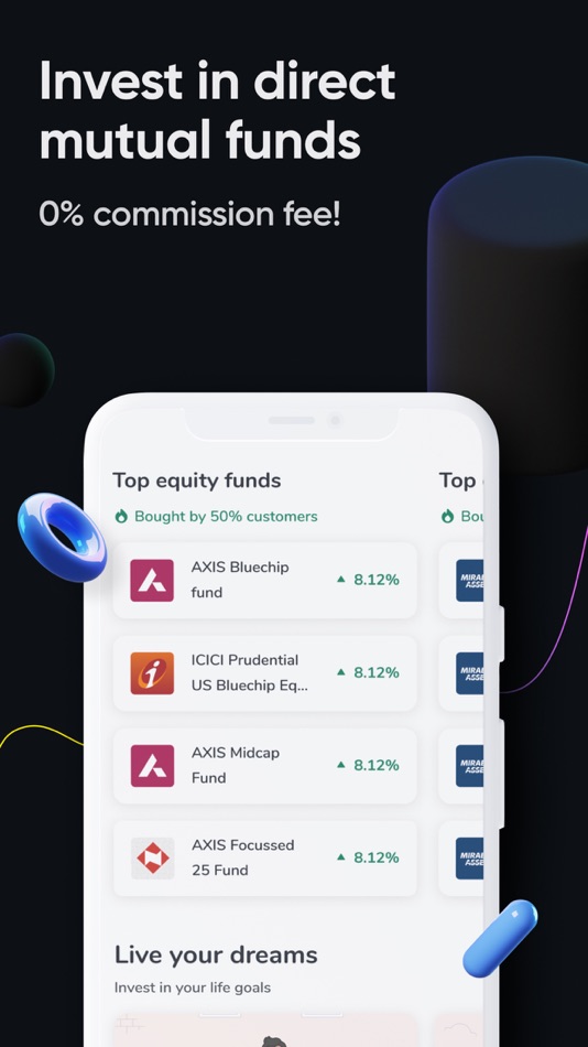 #4. Mutual Fund, SIP, ITR - Black (iOS) 由: ClearTax
