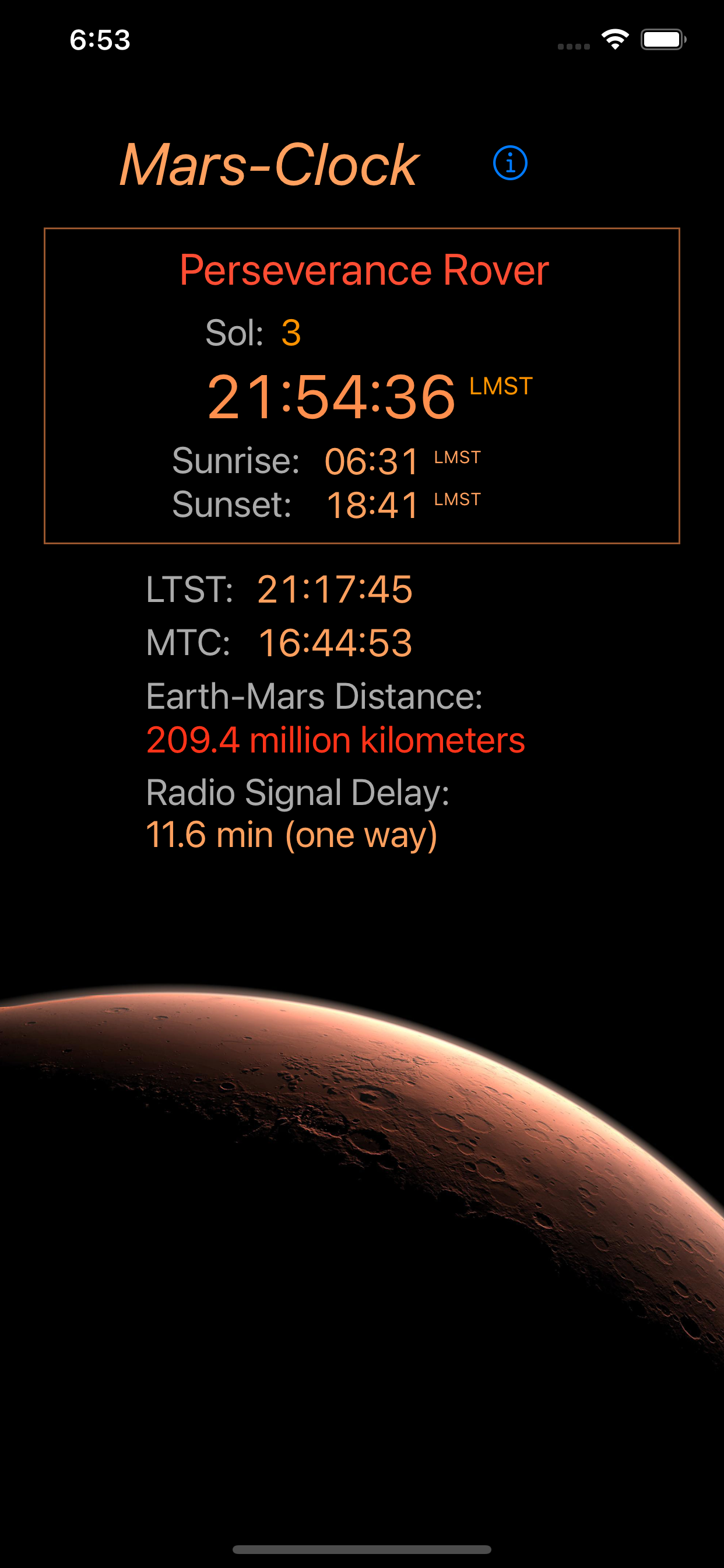 Mars-Clock