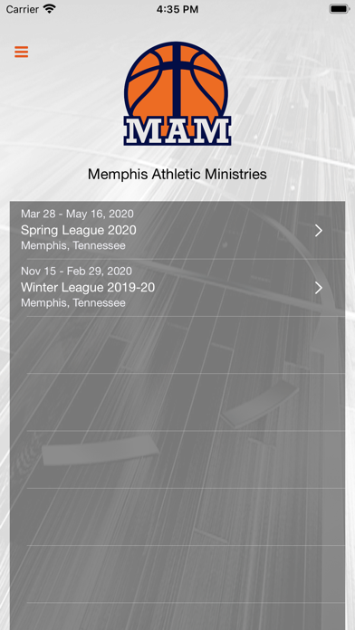 Memphis Athletic Ministries Screenshot
