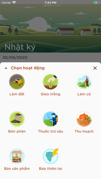 Nhật ký canh tác Screenshot