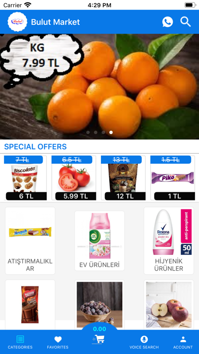 Bulut Market - Sipariş Screenshot