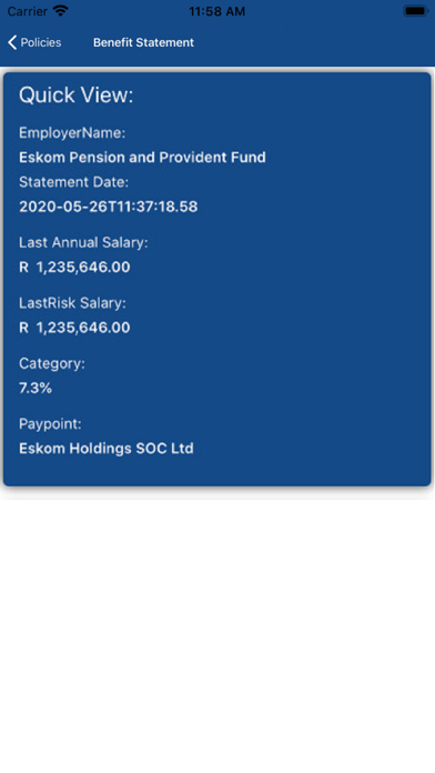 Eskom Pension & Provident Fund Screenshot
