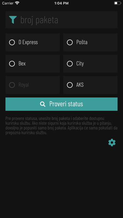 Screenshot #1 pour Status paketa