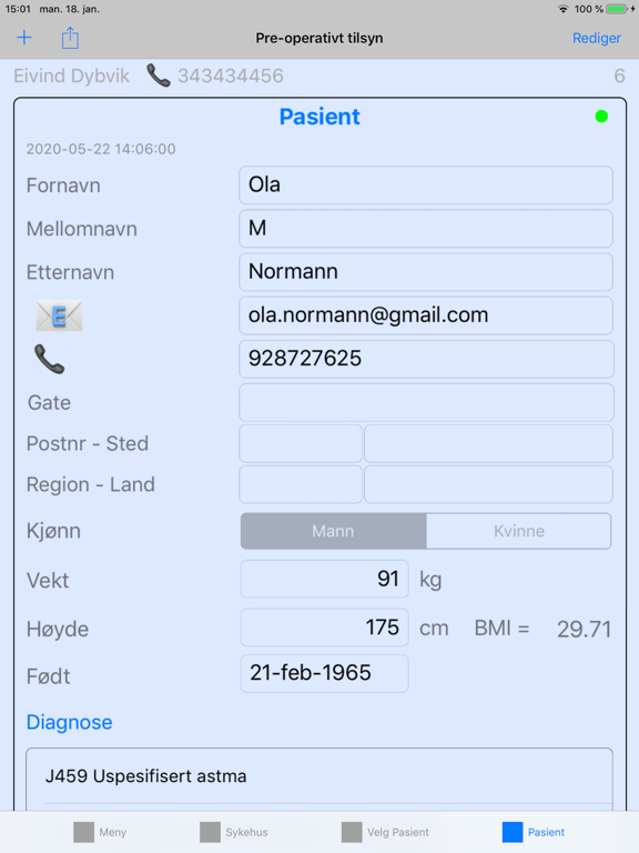 Screenshot #6 pour ESS Elektronisk Sykehus System