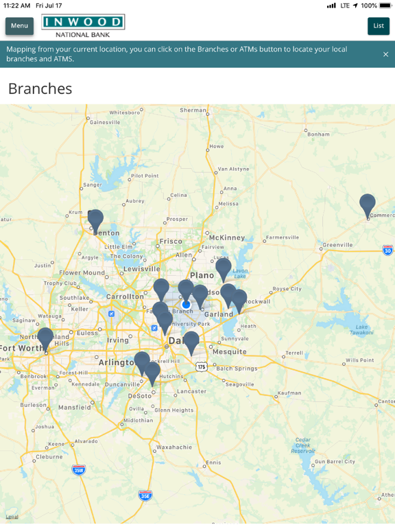 Inwood Bank Mobile Banking iPad screenshot 8 - Finance app