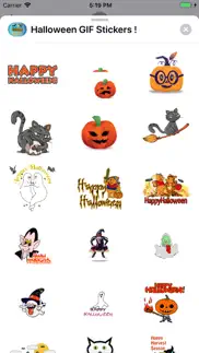 halloween gif stickers ! iphone screenshot 1