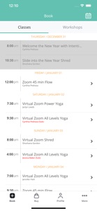 Twist Yoga Studio screenshot #2 for iPhone