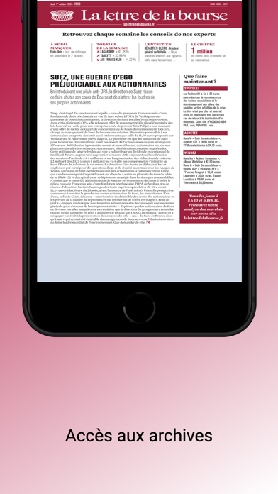 La Lettre de la bourse Kiosk Screenshot