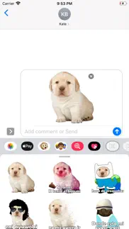 pegatinas del perrito triste iphone screenshot 1