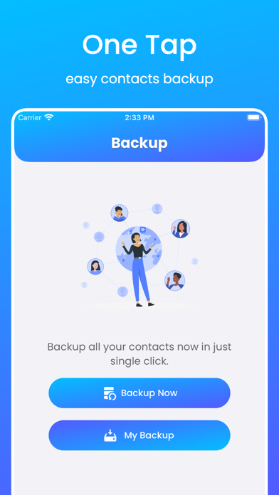 MCBackup Pro - Contacts Backup Screenshot