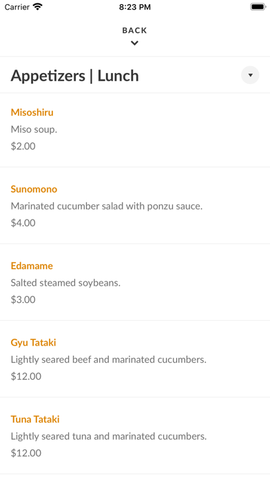 Kyoto Japanese Restaurant Screenshot