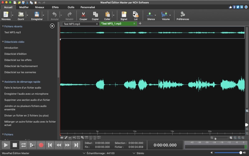 Screenshot #1 pour WavePad Édition Master