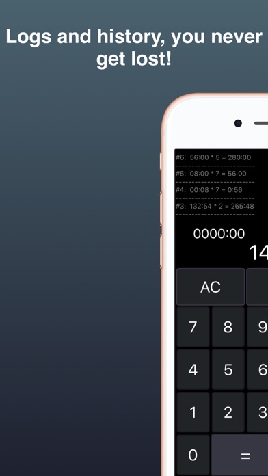 Hours and Minutes - Calculator Screenshot