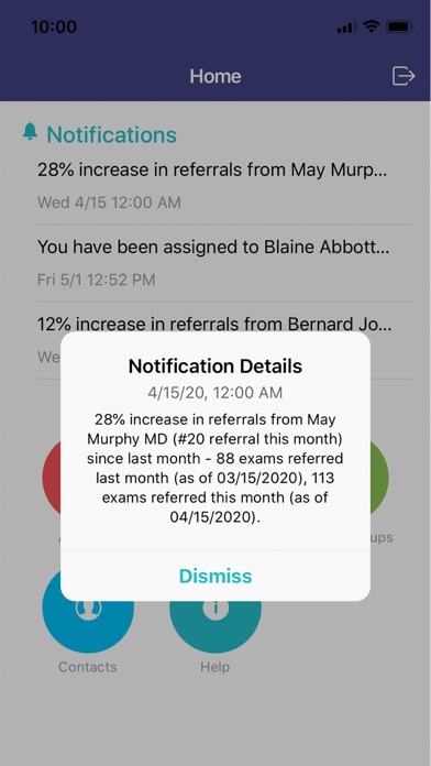 MI Contact Screenshot
