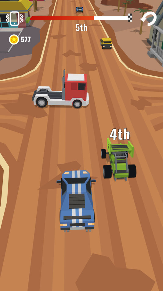 #5. Hyper Racing 3D (iOS) Podle: LIPSAR STUDIO, OOO
