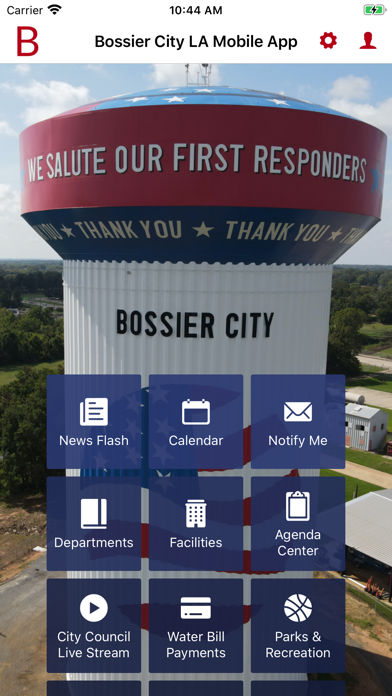 Bossier City LA Mobile App Screenshot