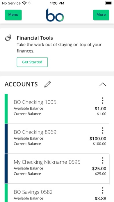 BO, Bank Onward Screenshot