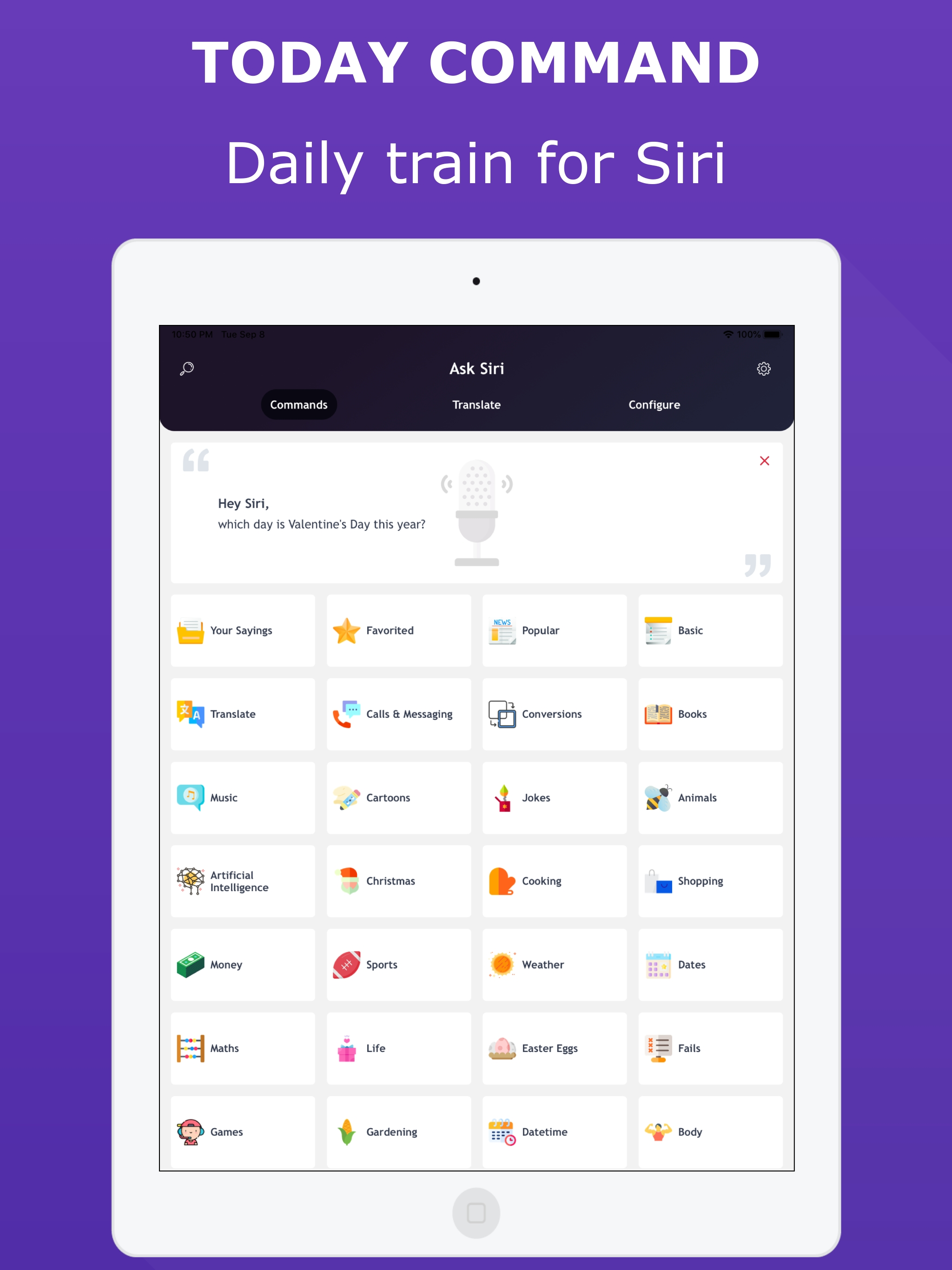 Ask app for Siri for use
