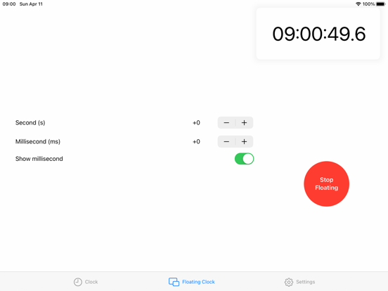 sClock - Floating Widgets iPad screenshot 3 - Lifestyle app