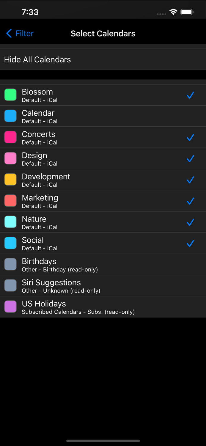 CalReader - Calender logs