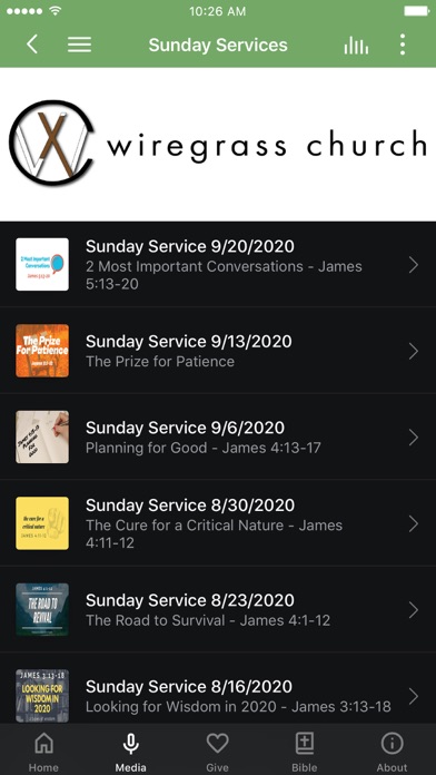 Wiregrass Church New Tampa Screenshot