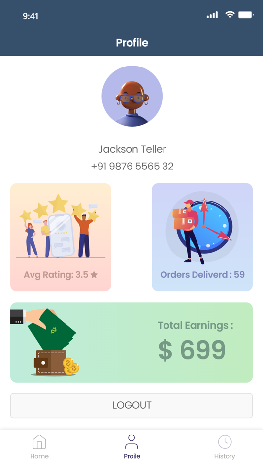 #4. Multi Store Grocery Delivery (iOS) 由: Navin Sharma
