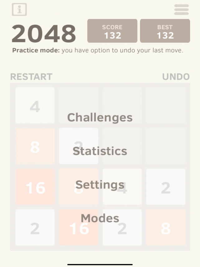 2048 Number Puzzle game Screenshot