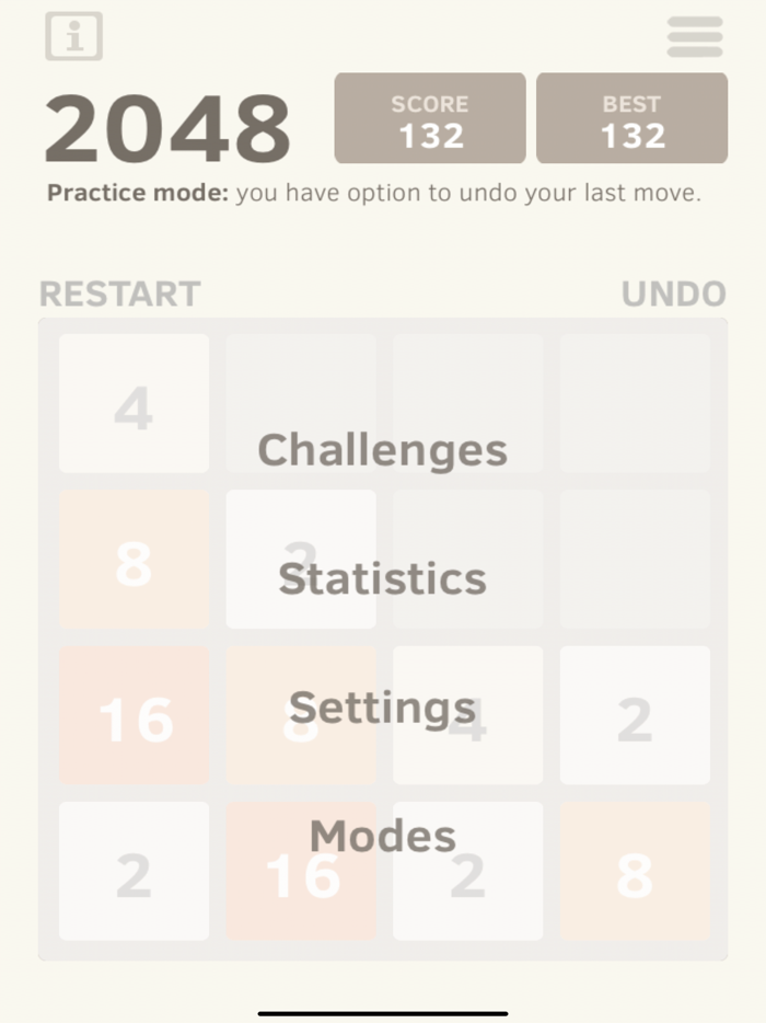 2048 Number Puzzle game