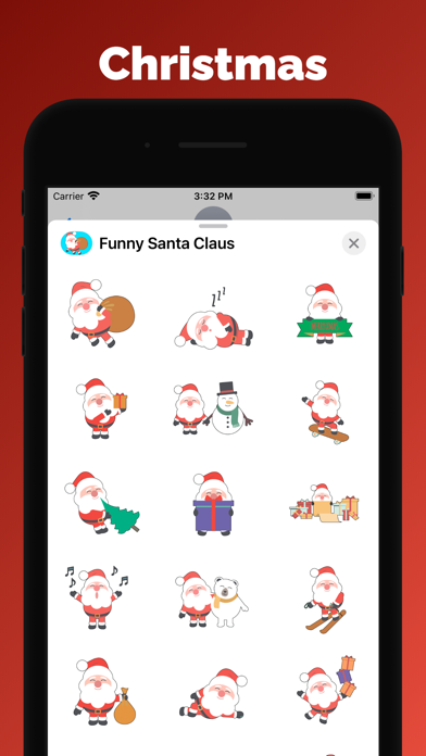 Funny Santa Claus - stickers Screenshot