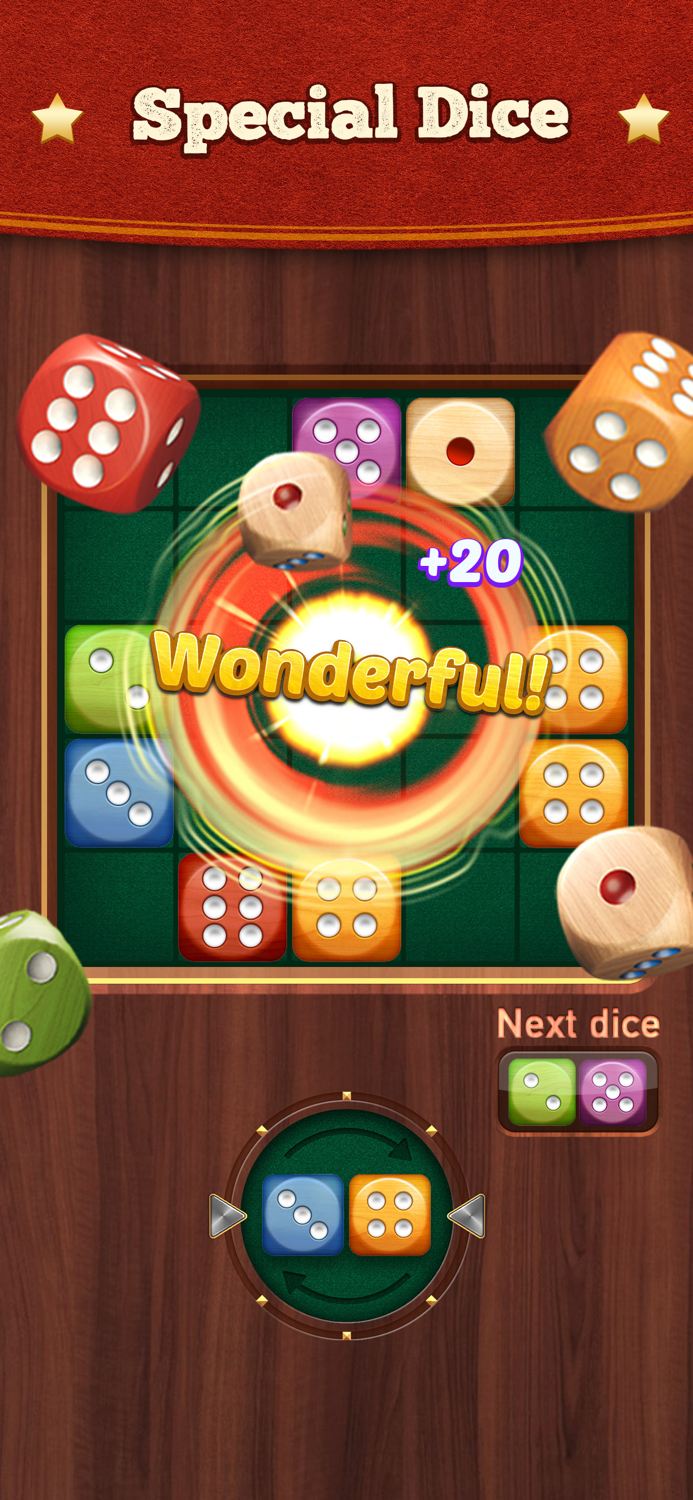 Woody Dice Merge Master