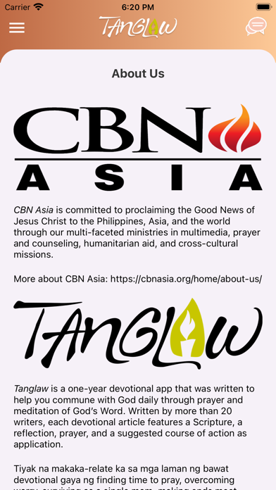 CBN Asia Tanglaw Screenshot