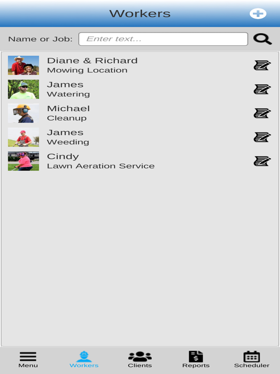 Lawn Care Software Screenshots