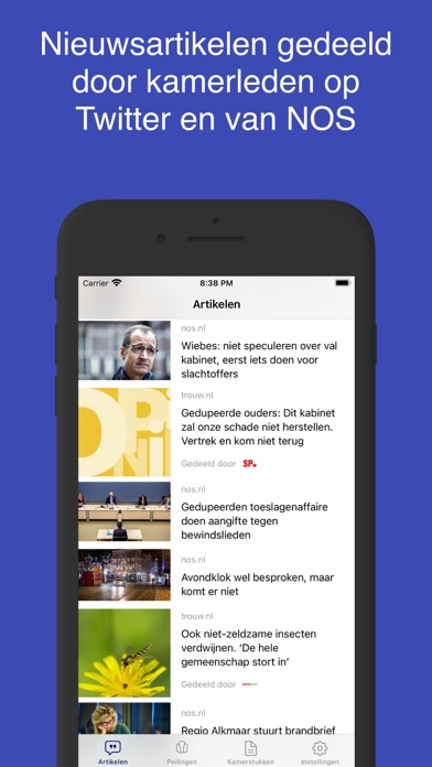 Politiek App Screenshot