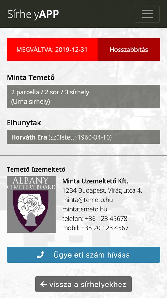 #5. SírhelyAPP (iOS) 由: Memorial Szoftver Kft.