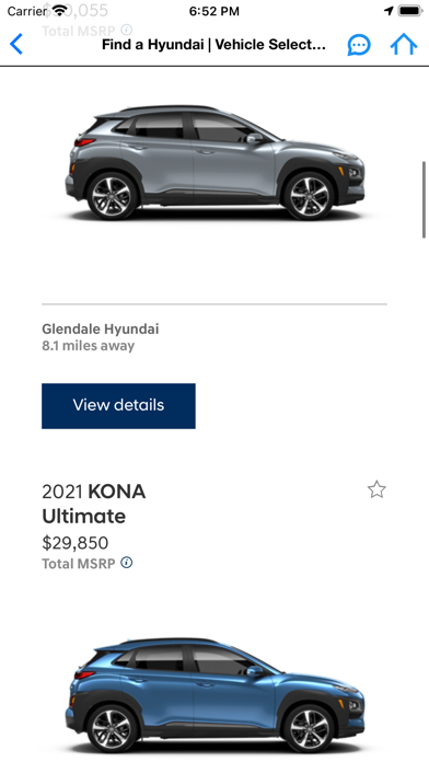 Hyundai Kona Screenshot