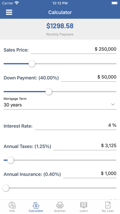 My Home MTG Calculator Screenshot