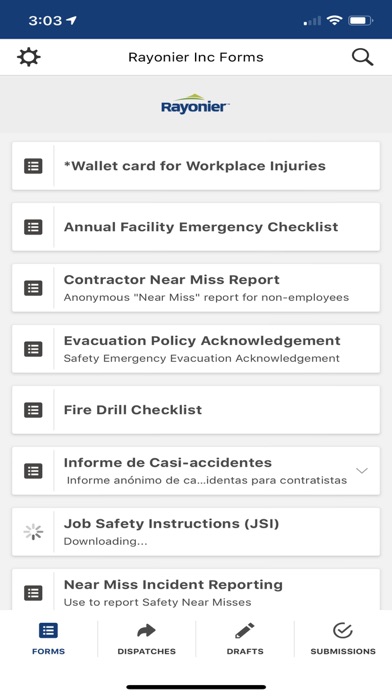 Rayonier Safety Screenshot