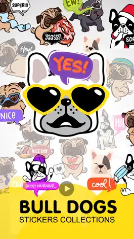 Game screenshot Bull Dogs Animated apk