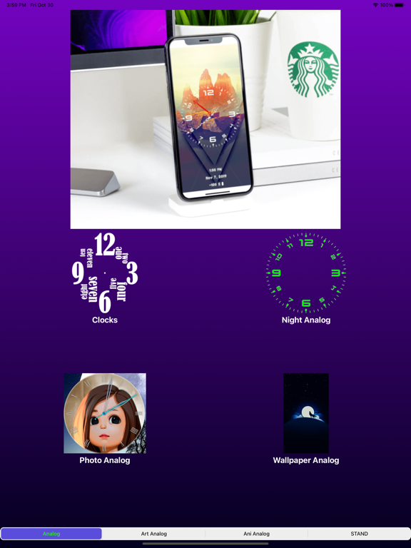 Screenshot #4 pour Analog Clock-Stand Face Clock