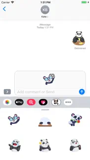 panda stickers (animated) iphone screenshot 2
