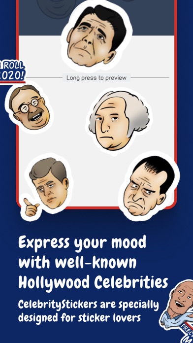 CelebritySticker - Messenger Screenshot