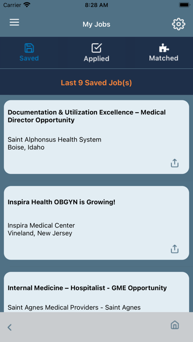 Physician App Screenshot