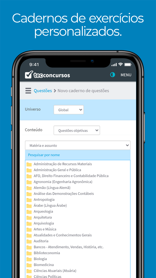 #7. Tec Concursos (iOS) 由: TECH TREINAMENTOS E ENSINO A DISTANCIA LTDA