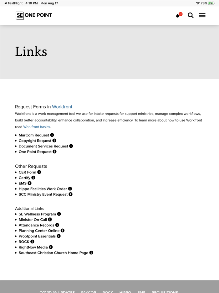 Southeast Christian OnePoint