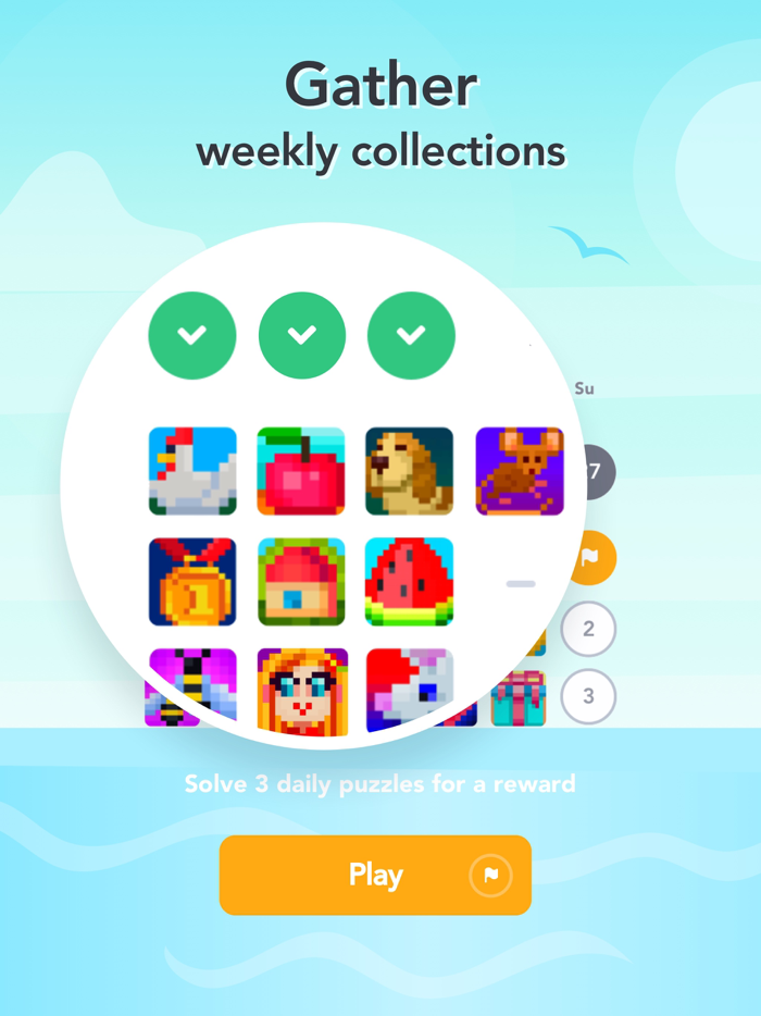 Griddlers 1 Nonogram in Color