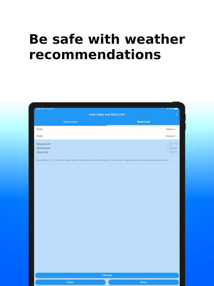 Heat Index and Wind Chill