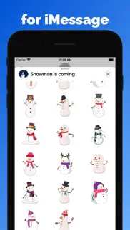 How to cancel & delete snowman winter stickers emoji 3