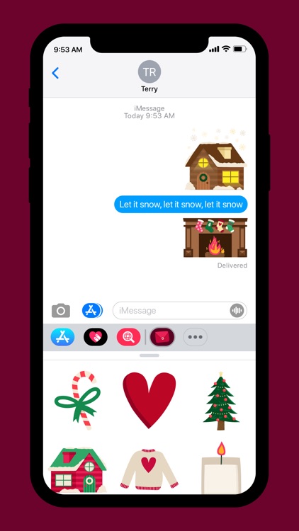 Cozy at Home Holiday Stickers